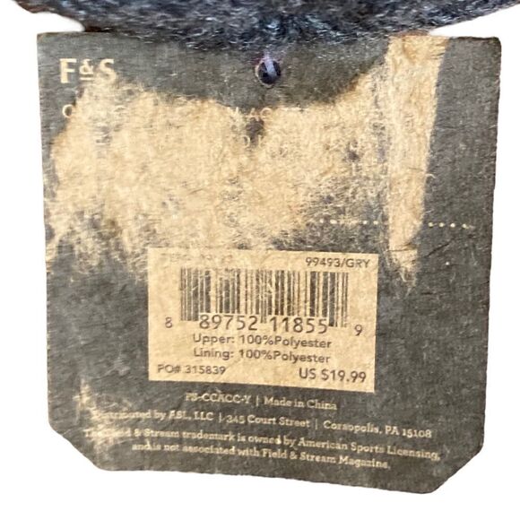Field And Stream Cozy Cabin Gray Kitten Hat, Size Y, NWT - Picture 5 of 5